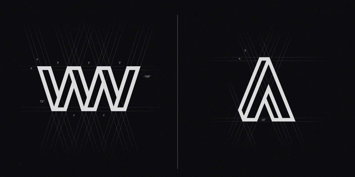Presentation of two logos Wonderwork and Academy
